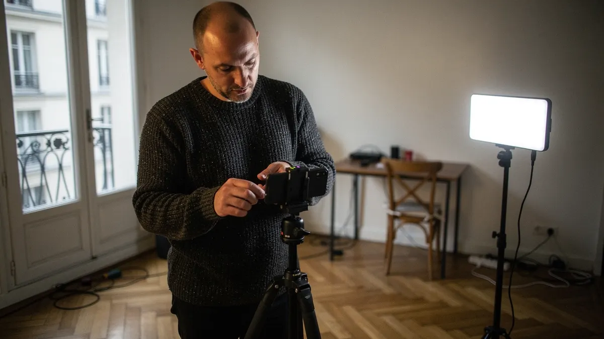 Filming UGC at Home in France
